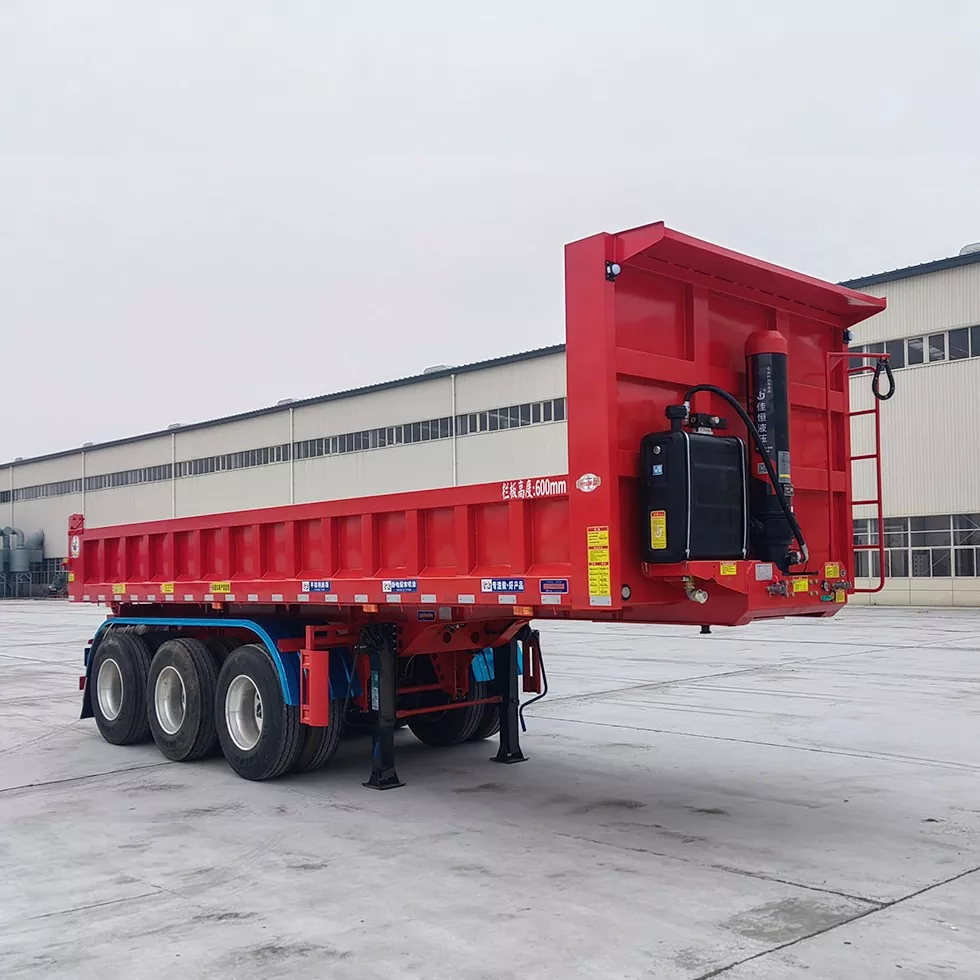Heavy-Duty Ingeniaritza Atzeko-Tipping Zabortegi erdi-atoia